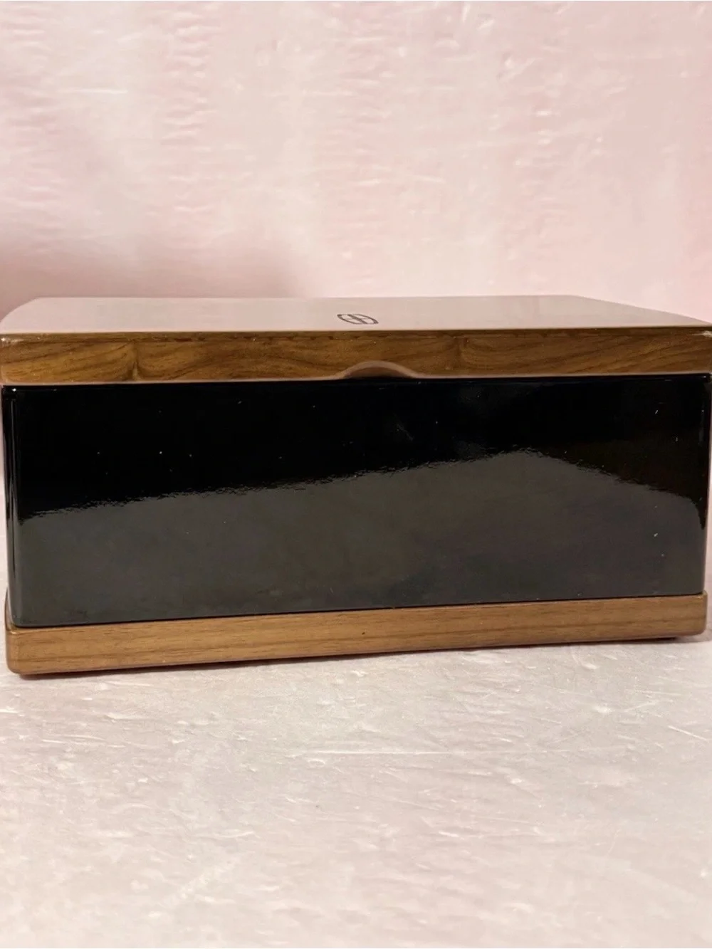 Men's Lincoln Wooden Valet Box in Brown and Black - Jewelry Box or Trinkets